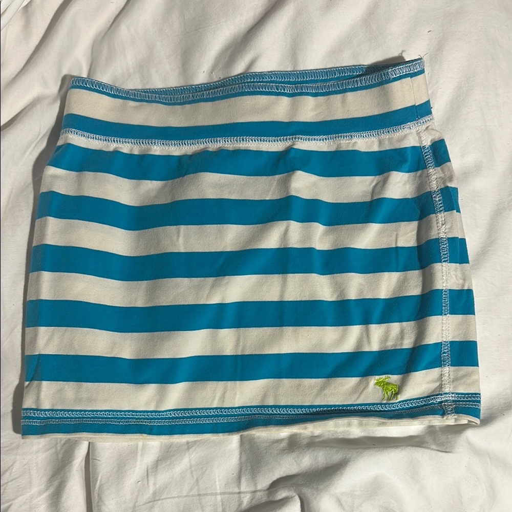 Abercrombie Blue Striped Skirt